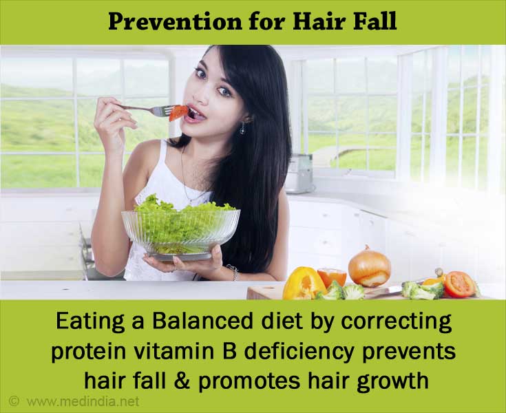 Lleva una dieta equilibrada para evitar la caída del cabello